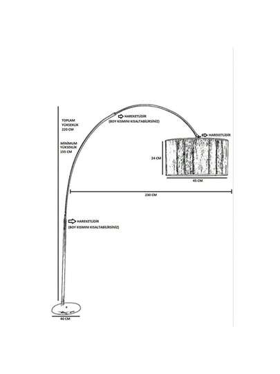 Well Home Vloer Lamp Curved Chrome Metal Straight Shade, Bruin Malaui Collection, 40x40x220, 27 Socket Max 60 W. Free Shipping In 24/48h view 2