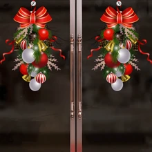 2 adesivos de parede para janela, decorações de videira suspensas, removíveis e removíveis, decorações de janela de Natal, feriado, inverno, feliz ano novo, adesivos, decalque de parede, decalque de vinil para decoração de casa, itens de decoração de primavera renovam sua casa, adesivos de decoração Rama