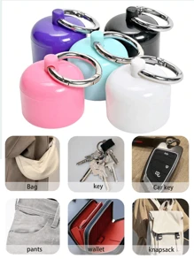 Porte-clés avec boîte de rangement, boîte de rangement pour organiseur de bijoux pour voyage, clés de voiture, téléphone, portefeuille, sac à dos, porte-clés avec bracelet