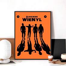 1pc Wall Arts Posters Frameless Clockwork Orange Poster Frameless Poster Kraft Club Bar Paper Retro Poster Wall Art Painting Bedroom Learning Pop,Canvas