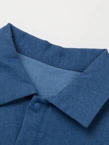 mini bala 户外连体服 男童宝宝 女童工作服 连体衣套装 2024 新款套装 - 藍色 - 查看 6