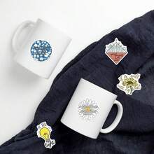 50 件圣经经典名言贴纸包激励贴纸适用于水瓶剪贴簿吉他，积极贴纸贴花适用于笔记本电脑日记本电脑手机壳愿景板用品 - 彩色 - 查看 7