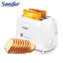 Máy nướng bánh mì Sonifer 1pc, Model WD-003, Máy nướng bánh mì Cool Touch 2 lát với chức năng kiểm soát độ vàng điện tử, Chức năng hủy giữa chu kỳ, Tự động bật lên và Tự động tắt, Khay đựng vụn bánh mì kéo ra để dễ dàng vệ sinh - Phích cắm loại EU E (220-240V) - Xem 6