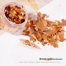 1bottle 2 Colors Resin Golden Foil Paper Making Resin Crafts Making Art Painting Art Candle Decoration Golden Silver 0.11oz Flakes For Easter Decoration DIY Handmade Resin Fillers - Multicolor - View 13