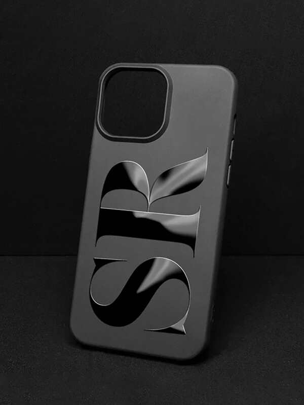 1pc Customized Smooth Signature Black Phone Case Compatible With Apple 16 Pro Max/16 Plus/17/17 Pro Max, S24 Ultra, Redmi And Other Models,Season Picks,Cell Phones & Accessories,Customized Phone Cases