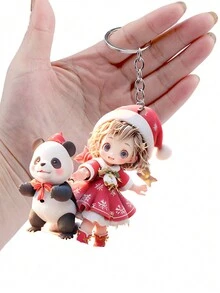Aylhfo 1/2/3 chiếc Mới Lãng Mạn Tuyết Quốc Gia, Gấu Trúc Giáng Sinh, Cô Gái Trang Phục Giáng Sinh, Giáng Sinh Vui Vẻ, Mặt Dây Chuyền Móc Khóa Cá Nhân Hóa Màu Sắc Sáng Tạo Phong Cách Thủ Công Mặt Dây Chuyền Móc Khóa Túi Mặt Dây Chuyền Móc Khóa Xe Hơi Quà Tặng Giáng Sinh Và Năm Mới - Nhiều màu - Xem 13