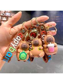 Premium Rubberized Capybara Keychain Cute Capybara Capybara 6CM