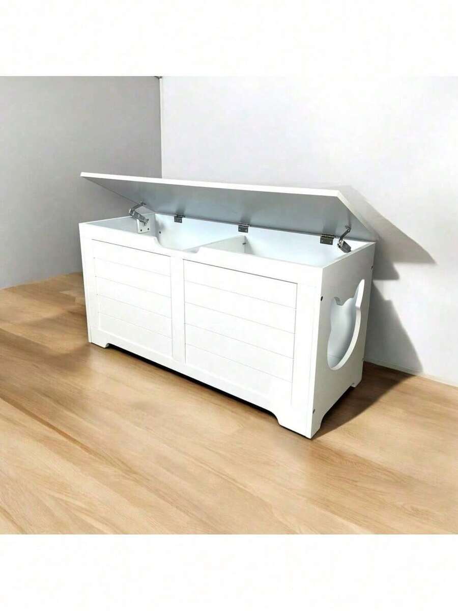 Cat Litter Box Enclosure Furniture, Cat Washroom, Hidden Litter Box