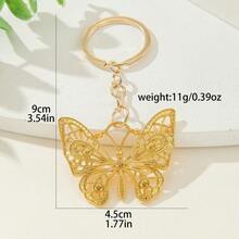 昆虫组合钥匙扣 - 镂空蝴蝶、蜘蛛、蜜蜂锌合金钥匙扣，逼真的蜜蜂和蜘蛛组合钥匙扣配件，昆虫爱好者收藏艺术品，汽车包钥匙装饰，小礼物 - 彩色 - 查看 16