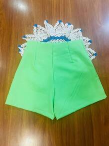 Women Shorts - Green - View 2