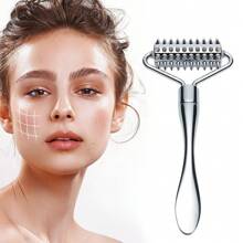 Hongbu ZHOU Stainless Steel Facial Massage Roller - Deep Tissue Massage Tool, Suitable For Face, Body And SPA Care - Acupressure Massager, Suitable For Hands, Feet, Neck, Thighs And Arms - Multicolor - View 1