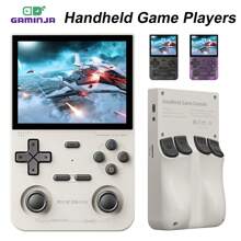 Consola de videojuegos portátil retro GAMINJA K36, sistema Linux, pantalla IPS de 3.5", reproductor de juegos portátil, 64GB de memoria, regalo para niños - multicolor - Ver 3