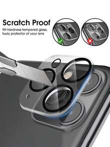 3 Miếng Kính Cường Lực Bảo Vệ Ống Kính Máy Ảnh Tương Thích Với iPhone 16 15 14 13 12 11 Mini Pro Max Bảo Vệ Màn Hình Ống Kính Cho iPhone16 15 14 13 Pro Max - Trong sáng - Xem 3