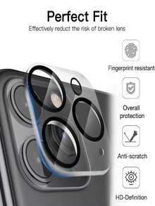 3 Miếng Kính Cường Lực Bảo Vệ Ống Kính Máy Ảnh Tương Thích Với iPhone 16 15 14 13 12 11 Mini Pro Max Bảo Vệ Màn Hình Ống Kính Cho iPhone16 15 14 13 Pro Max - Trong sáng - Xem 2