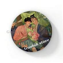 58mm 可爱韩国漫画画家夜之纽扣别针延承浩白娜久林 BL 漫画胸针徽章包包装饰情侣礼物 - 58mm - 查看 19