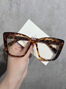 1pc/2pcs/3pcs Women's Glasses, 2025 New Square Large Frame Casual Minimalist Transparent Personalized Versatile Flattering Glasses, Suitable For Daily Use, Computer, Reading, Gaming - Black - View 13