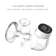 2pcs/Pack Invisible Electric Wearable Breast Pump, Smart All-In-One Automatic Milking Machine, Massage Suction Breast Pump - Black and White - View 12