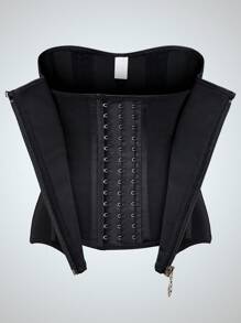 1 件女士束腰塑身衣塑身衣瘦身紧身平腰收紧腹部束腰训练器塑身衣