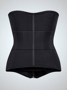 1 件女士束腰塑身衣塑身衣瘦身紧身平腰收紧腹部束腰训练器塑身衣
