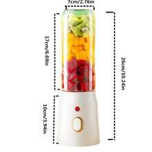 1PC Máy ép trái cây cầm tay mới dễ mang theo Máy ép trái cây Máy xay sinh tố Máy ép trái cây tươi Máy xay sinh tố cầm tay có thể sạc lại Máy ép trái cây mini 10 lưỡi - Nhiều màu - Xem 13