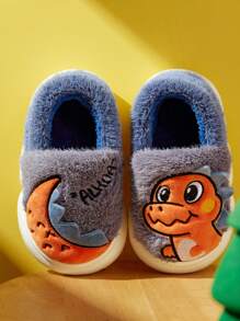 1 Paar Kinderschuhe Hausschuhe Winter Baby Innen Zuhause Kinder Hausschuhe, niedliche geschlossene Winterschuhe für Jungen