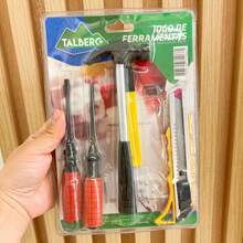 TOOL SET WITH 5 PCS Screwdrivers/Hammer/Knife - 彩色 - 查看 2