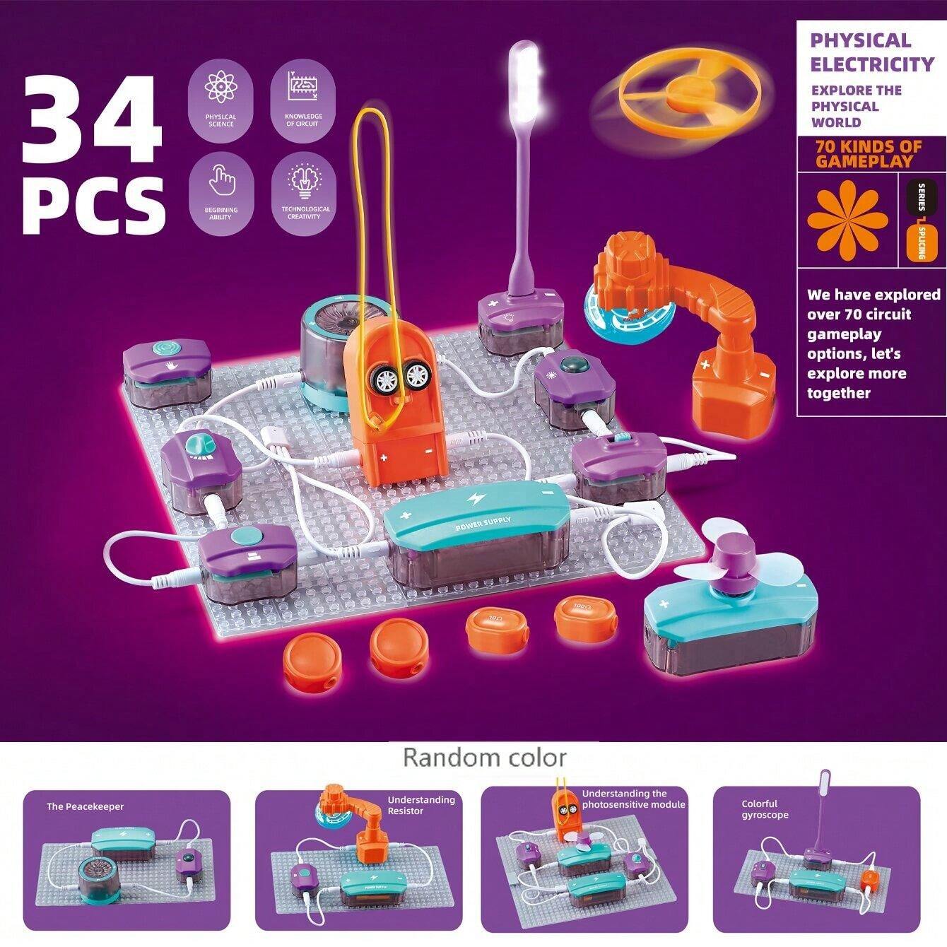 DIY Educational Electronic Building Blocks Assembling Science ...