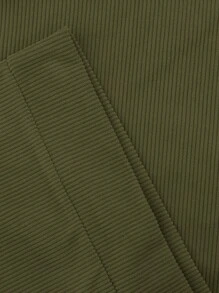 Men's Corduroy Sweatshirt, Retro Casual Stand Collar Base Layer Shirt, Autumn, Holiday Gift For Boyfriend, Suitable For 25°C Weather