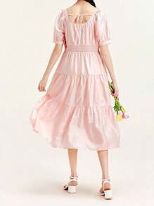 mini bala Teenager Mädchen Sommer Kleid mit Ballonärmel