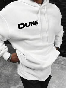 Men'S Hoodie Graphic Printed Hooded Pullover Casual Long Sleeve Sweatshirt - White - View 2