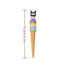 Sanrio 1pc/4pcs 4 Colors Ice Cream Gel Pen Highly Attractive Black Gel Pen 0.5 Student Stationery Prize