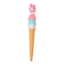 Sanrio 1pc/4pcs 4 Colors Ice Cream Gel Pen Highly Attractive Black Gel Pen 0.5 Student Stationery Prize