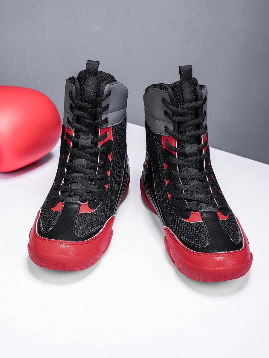 TACHUAN Professional Wrestling Shoes Men HighTop Combat Fighting
