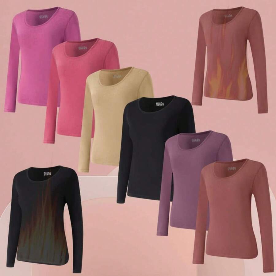 Z&D Women Thermal Underwear Tops - Nhiều màu - Xem 1