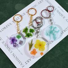 Moule en silicone à 8 cavités, moule artisanal à pendentif rond de tailles multiples pour bijoux, porte-clés, sacs à pendentifs - Blanc - Voir 6