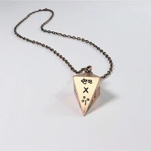 Dây chuyền mặt hình nón bất đối xứng phong cách cổ điển, trang trí quần áo nghệ thuật, quà lưu niệm lễ hội, quà tặng sinh nhật - phong cách cổ điển - Xem 3