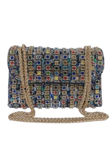Rhinestone Crystal Studded Handbag And Shoulder Bag - Nhiều màu - Xem 1