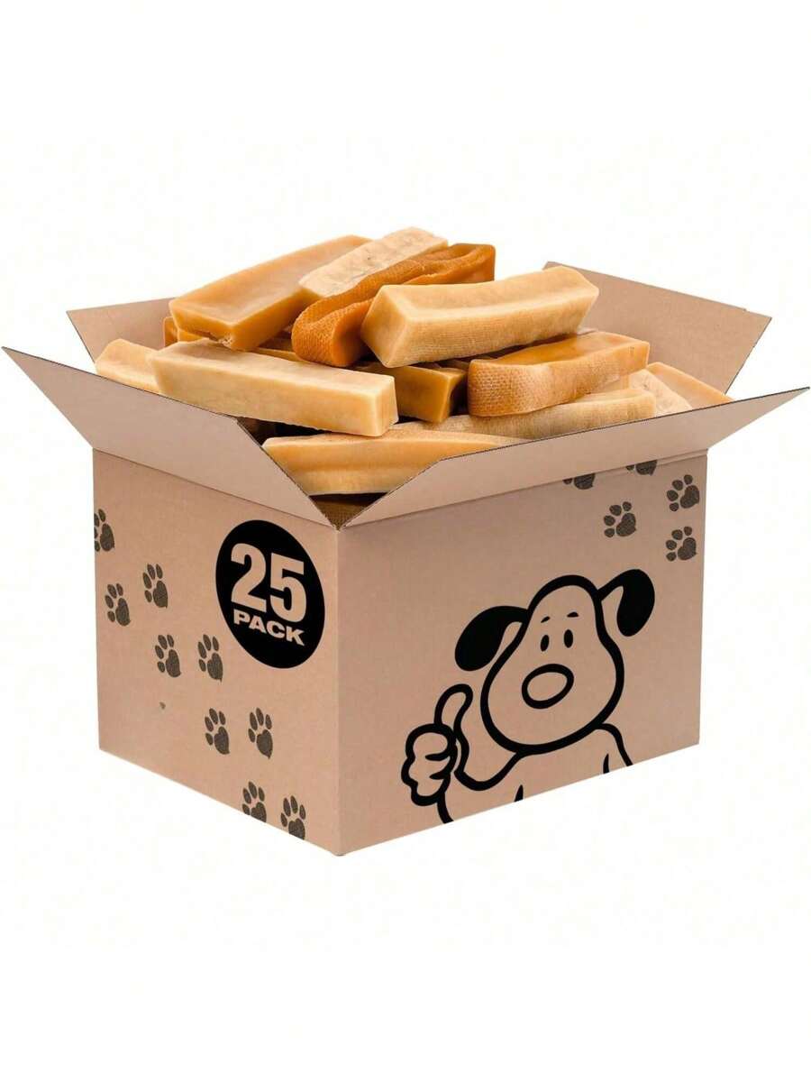 Himalayan Yak Cheese Dog Chews, Medium, 25 Ct Bulk Pack LongLasting