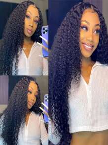 10A 卷发真人发 3 束卷曲未加工巴西卷发束柔软雷米发真人发自然色真人发接发女士