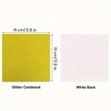 42 Stück/21 Stück/14 Stück gemischte farbige Glitzerkartonstapel - Fantasy-Thema, 5,9 x 5,9 Zoll Premium funkelndes Papier für Basteleien und DIY-Projekte, Kartenherstellung, Scrapbooking, Weihnachtsdekorationen, Feiertagsparty-Dekoration, 250 g/m² (42 Stück/21 Farben, 21 Stück/21 Farben, 14 Stück/14 Farben) Schulanfang