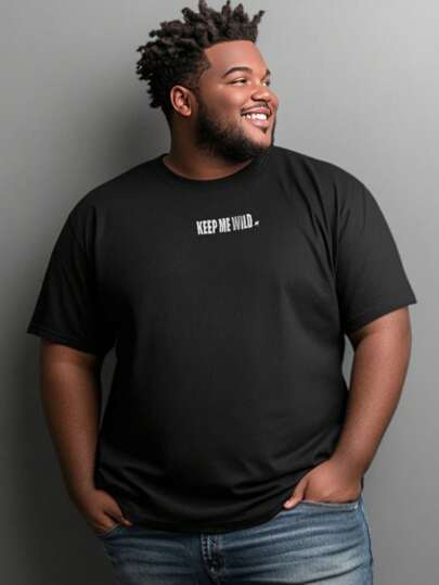 Arraia Maori Camiseta Masculina Plus Size Keep Me Wild 100% Algodão Academia Treino Casual