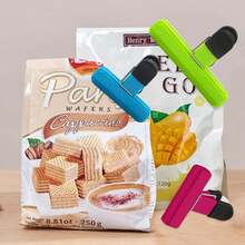 2 chiếc kẹp niêm phong thực phẩm bằng nhựa, kẹp niêm phong đa chức năng hai tông màu hiện đại cho thực phẩm - Nhiều màu - Xem 11