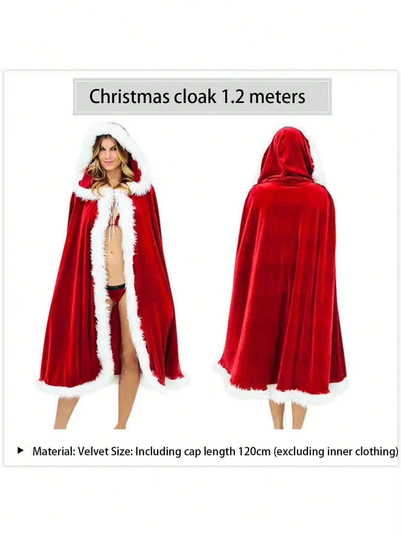 Christmas Costume, Cloak, Performance Costume, Santa Claus Cloak