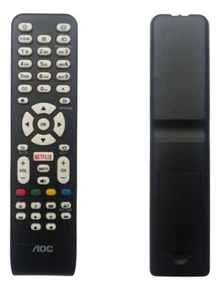 Controle Tv Aoc Netflix Smart - Preto - Visão 1