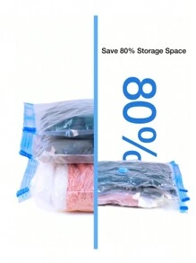 季节性衣服收纳，超大收纳袋，节省空间的袋子，12 件旅行服装真空收纳袋 - （1 大号 + 3 大号 + 3 中号 + 3 小号）带旅行泵真空密封袋，带双拉链密封和三重密封涡轮阀，可最大程度节省空间装饰秋季装饰节日装饰房间装饰家居装饰秋季装饰卧室装饰 - 手動幫浦款 - 查看 4