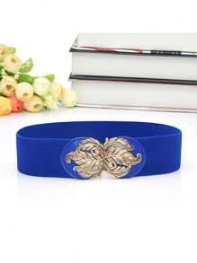 1 chiếc váy liền thân bằng da PU màu trơn thanh lịch, thời trang dành cho nữ, phù hợp để mặc quanh năm - Thắt lưng đàn hồi - Xem 3