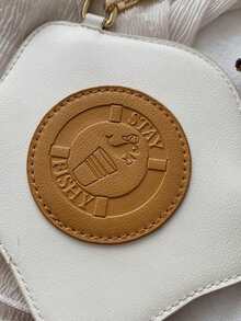 Túi đeo chéo hình bánh mì nướng Omelette, Túi thiết kế sáng tạo mới lạ, Túi đeo vai hình bánh mì trứng thời trang - màu nâu - Xem 6