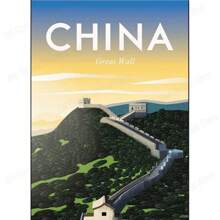 1 tấm áp phích du lịch thế giới thành phố thăm Paris/Mexico/New York in phong cách cổ điển người đam mê du lịch trang trí phòng nhà cổ điển nghệ thuật tranh tường không có khung - Nhiều màu - Xem 10