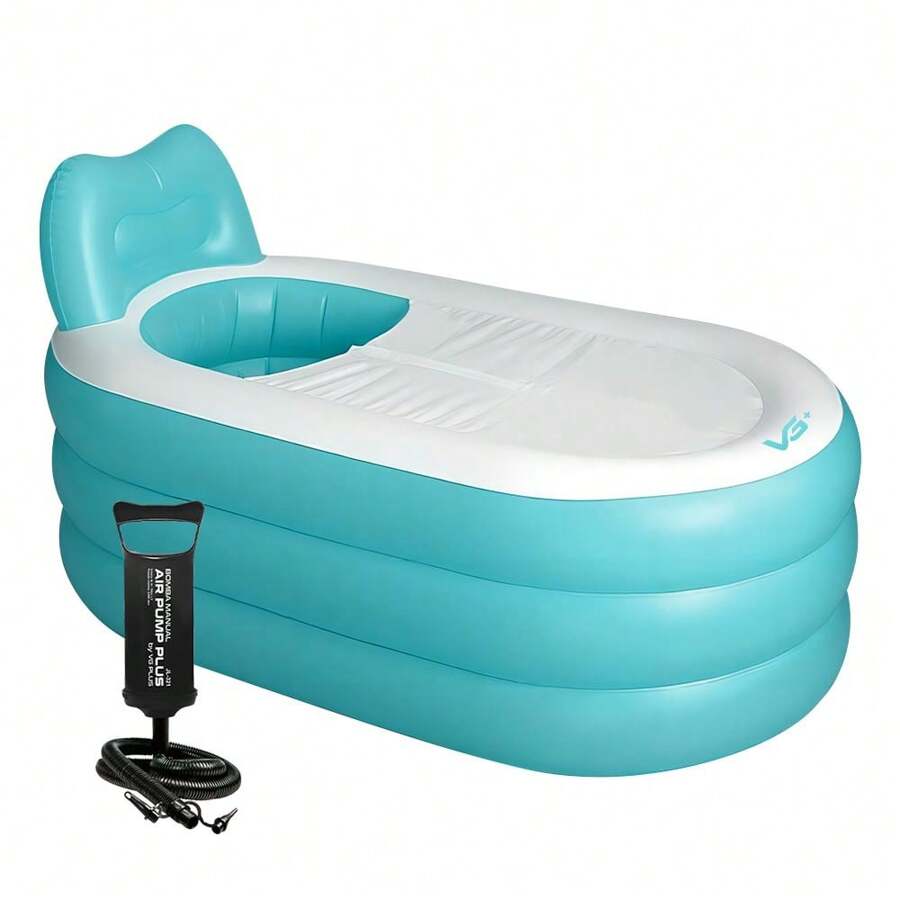 Portable Inflatable Bathtub With Backrest 150L VG Plus - 綠色 - 查看 1