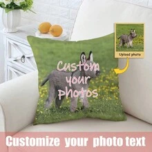 1 Vỏ gối in ảnh cá nhân hóa tùy chỉnh, Vỏ gối tùy chỉnh hình chân dung thú cưng mèo/chó, Thích hợp cho Giáng sinh và ngày lễ tình nhân Vỏ gối trang trí, Vỏ gối mềm mại và thoải mái một mặt cho mùa thu/đông - Nhiều màu - Xem 10